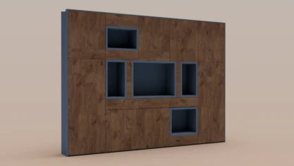 Cabinet with bookshelf