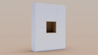 Cabinet with display cabinet